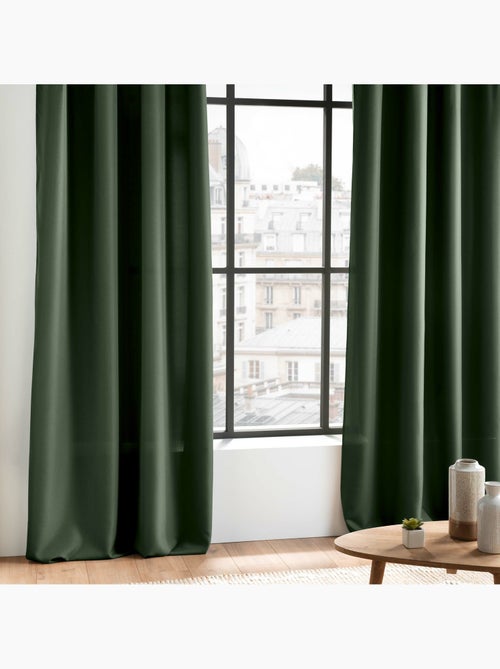 Rideau grande hauteur à œillets – Polyester uni Essentiel - Kiabi