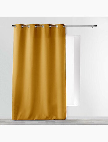 Rideau grande hauteur à œillets – Polyester uni Essentiel