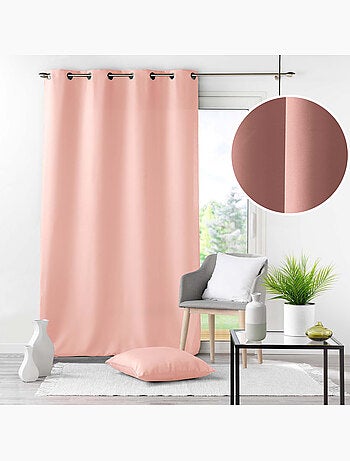 Rideau grande hauteur à œillets – Polyester uni Essentiel