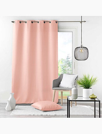 Rideau grande hauteur à œillets – Polyester uni Essentiel