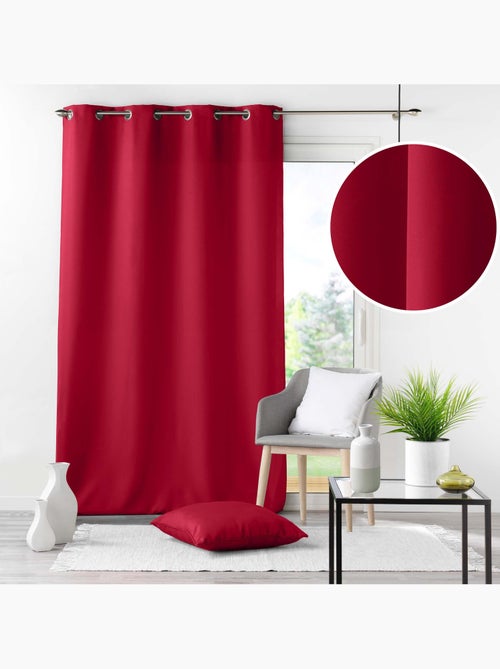 Rideau grande hauteur à œillets – Polyester uni Essentiel - Kiabi