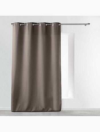 Rideau grande hauteur à œillets – Polyester uni Essentiel