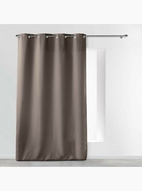Rideau grande hauteur à œillets – Polyester uni Essentiel - Kiabi