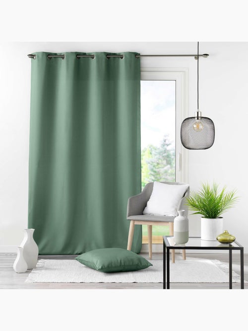 Rideau grande hauteur à œillets – Polyester uni Essentiel - Kiabi