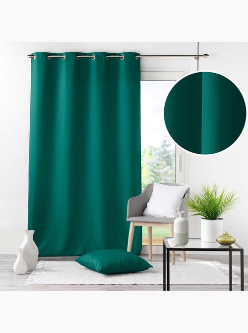 Rideau grande hauteur à œillets – Polyester uni Essentiel - Kiabi