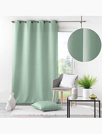 Rideau grande hauteur à œillets – Polyester uni Essentiel