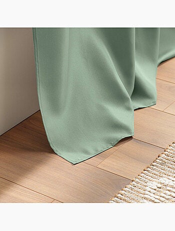 Rideau grande hauteur à œillets – Polyester uni Essentiel