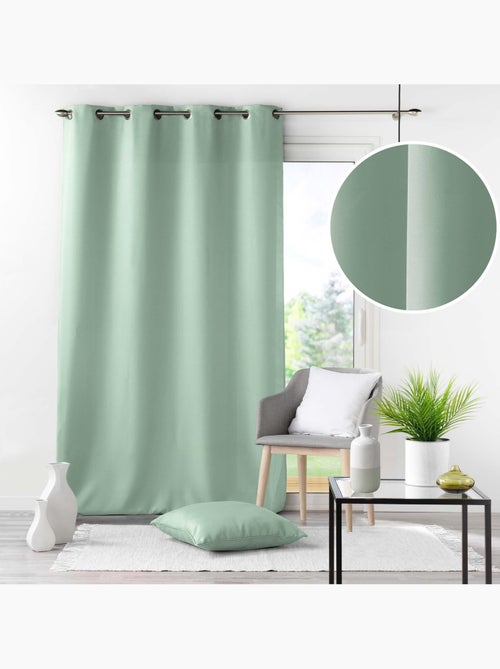 Rideau grande hauteur à œillets – Polyester uni Essentiel - Kiabi