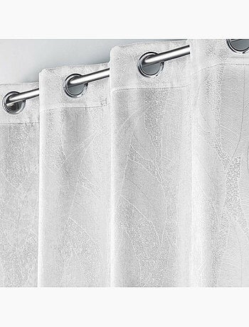 Rideau grande hauteur occultant velours frappé Melodie