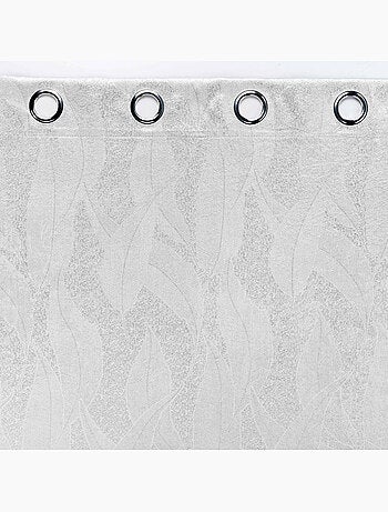 Rideau grande hauteur occultant velours frappé Melodie