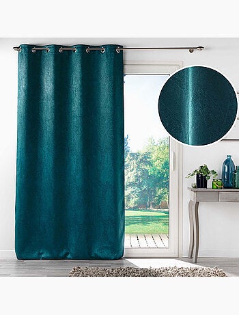 Rideau grande hauteur occultant velours frappé Melodie