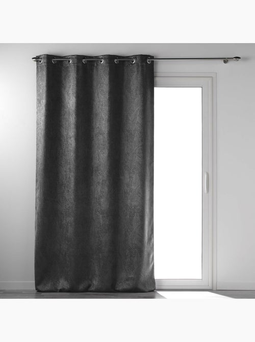 Rideau grande hauteur occultant velours frappé Melodie - Kiabi