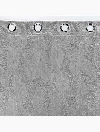 Rideau grande hauteur occultant velours frappé Melodie