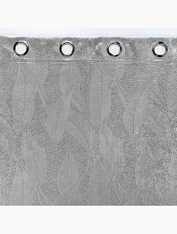 Rideau grande hauteur occultant velours frappé Melodie