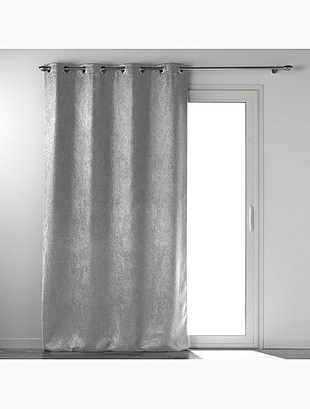 Rideau grande hauteur occultant velours frappé Melodie