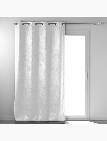 Rideau grande hauteur occultant velours frappé Melodie