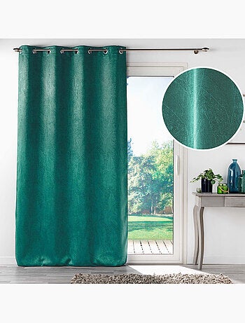 Rideau grande hauteur occultant velours frappé Melodie