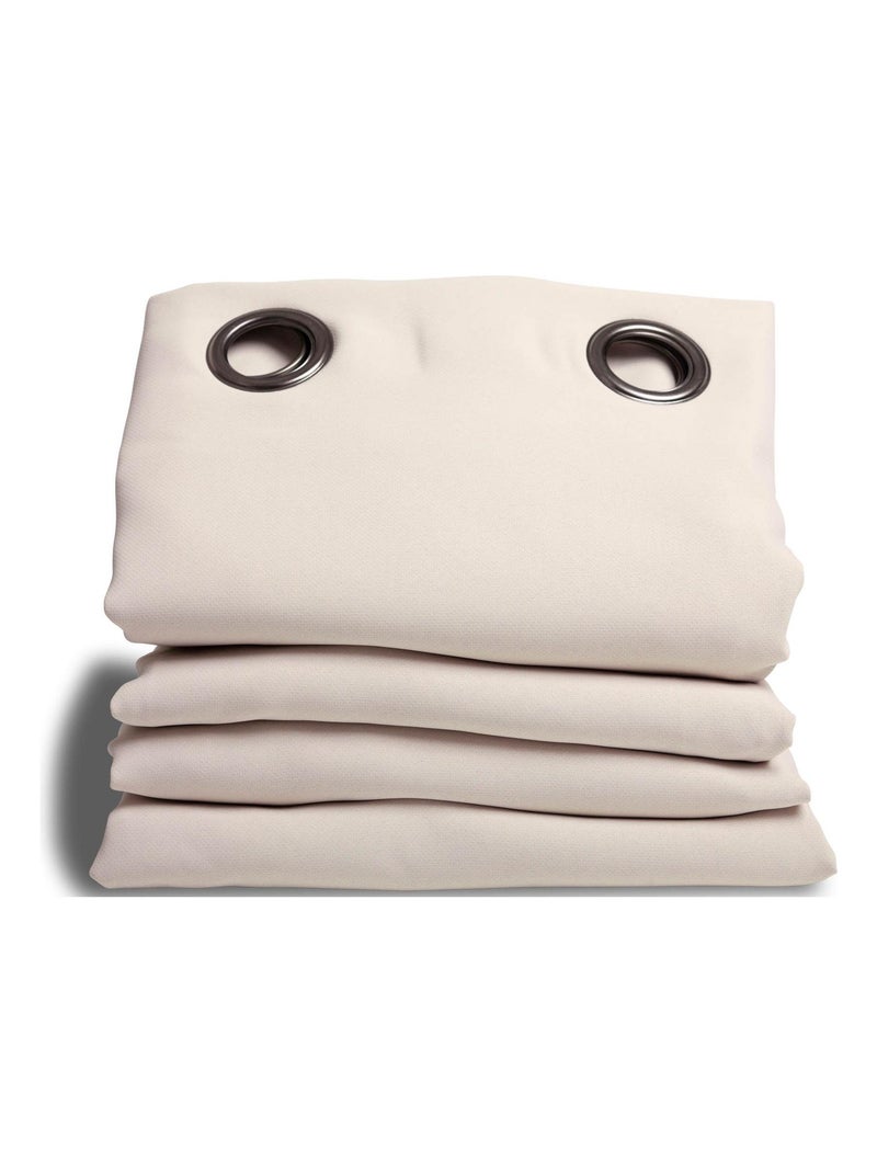 Rideau Grande hauteur Phonique Thermique et Occultant "Moondream" Beige - Kiabi