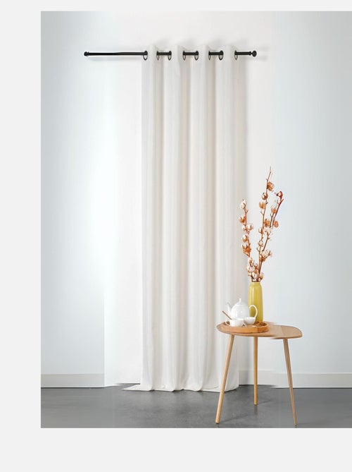 Rideau ignifugé en toile demi natté non feu M1 - Kiabi