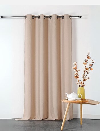 Rideau ignifugé en toile demi natté non feu M1