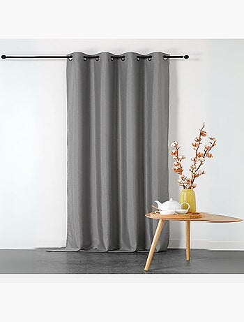 Rideau ignifugé en toile demi natté non feu M1