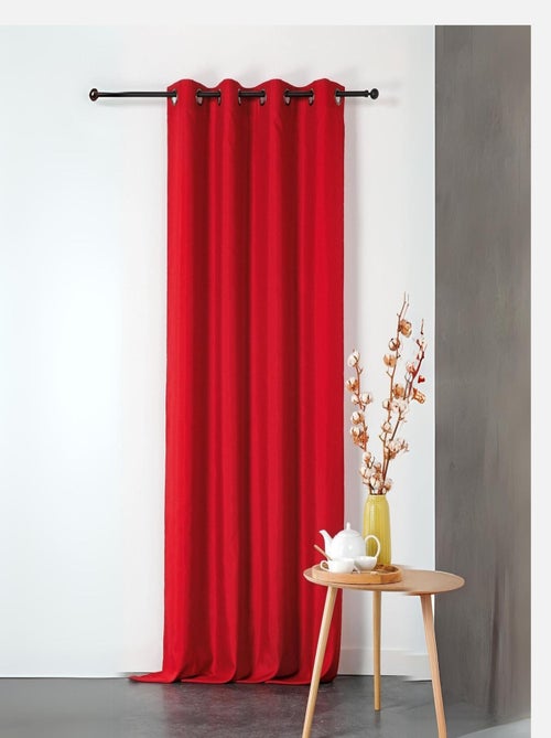 Rideau ignifugé en toile demi natté non feu M1 - Kiabi