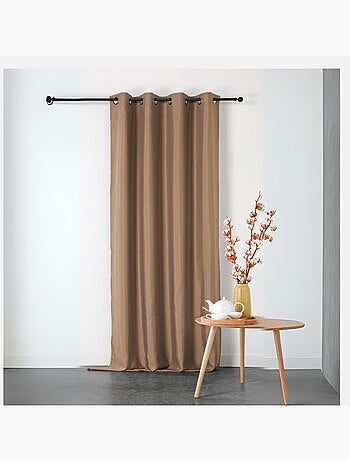 Rideau ignifugé en toile demi natté non feu M1