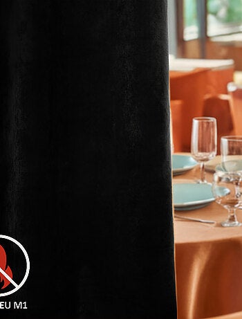 Rideau Ignifugé M1 en velours premium