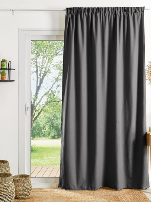 Rideau ignifugé M1 galon fronceur - Kiabi