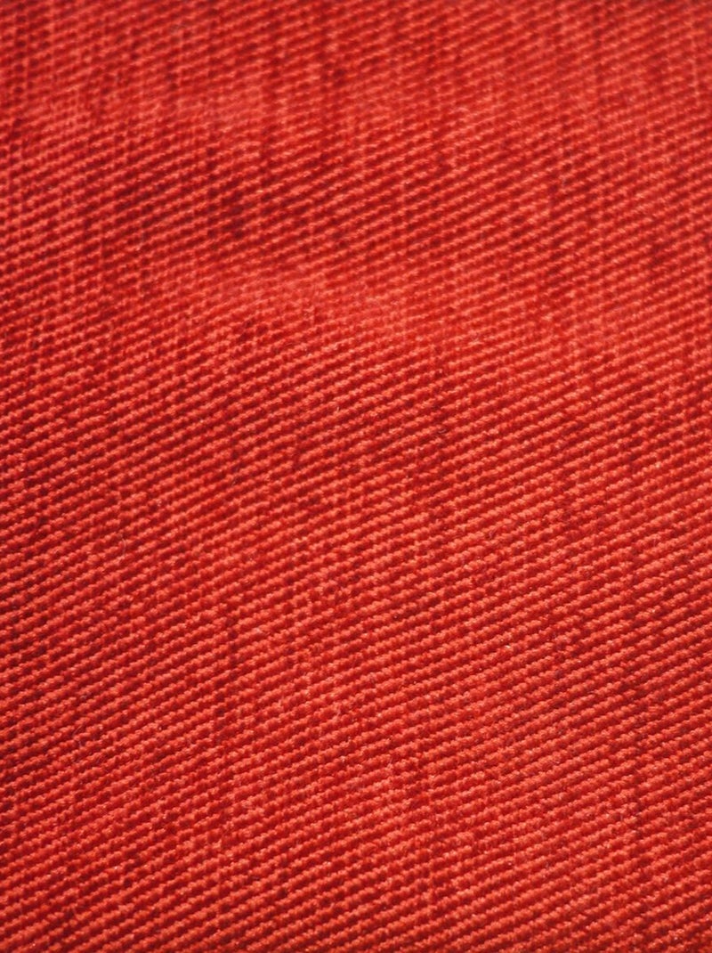 Rideau ignifugé non feu M1 en velours fiore Rouge - Kiabi