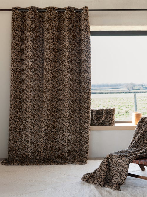 Rideau imitation fourrure léopard - Kiabi