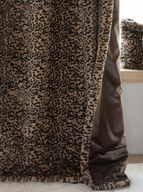 Rideau imitation fourrure léopard - Kiabi