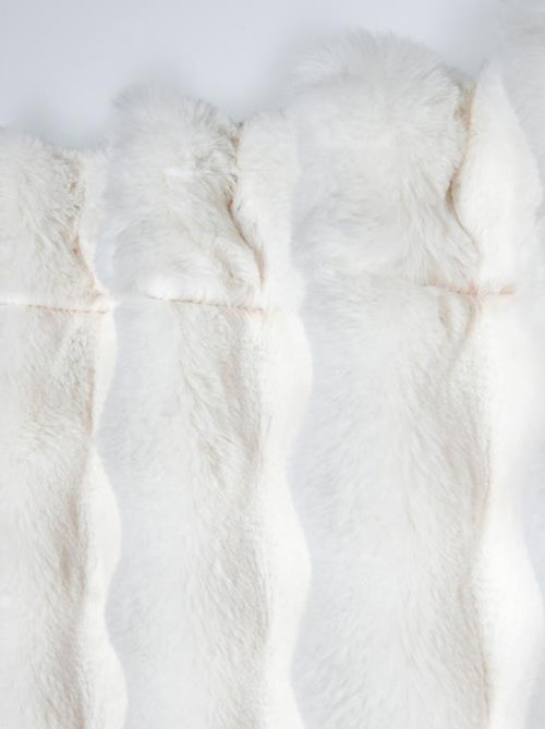 Rideau imitation fourrure ultra doux - Kiabi