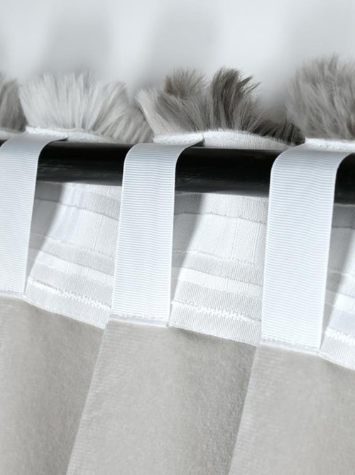 Rideau imitation fourrure ultra doux - Kiabi