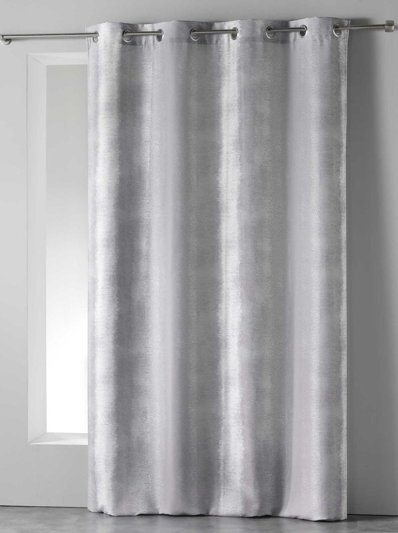 Rideau Imprimé  - Effet Glacé Gris clair - Kiabi