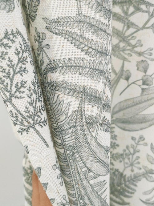 Rideau imprimé - prêt à poser. - Kiabi