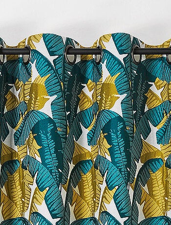 Rideau imprimé Bananier