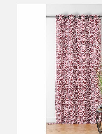 Rideau imprimé en fils upcyclés