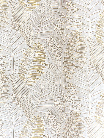 Rideau imprimé feuillage en coton recyclé