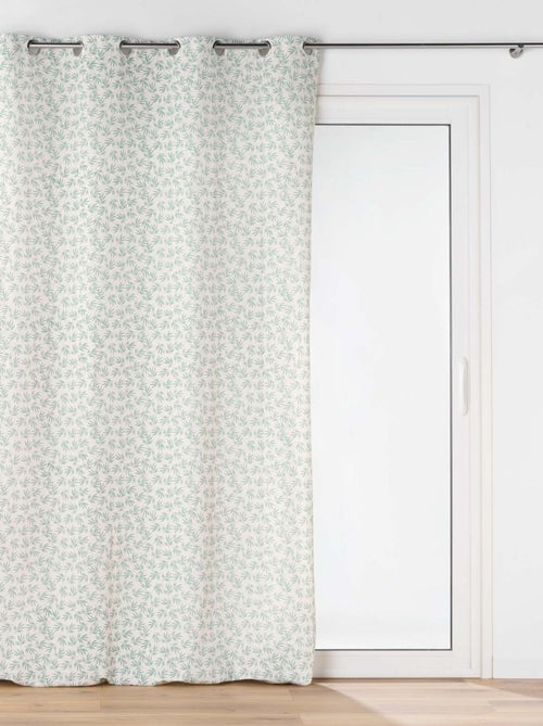 Rideau imprimé feuillage - Kiabi