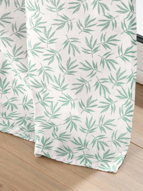 Rideau imprimé feuillage - Kiabi