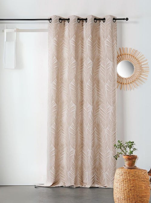 Rideau imprimé feuille de palmier - Kiabi