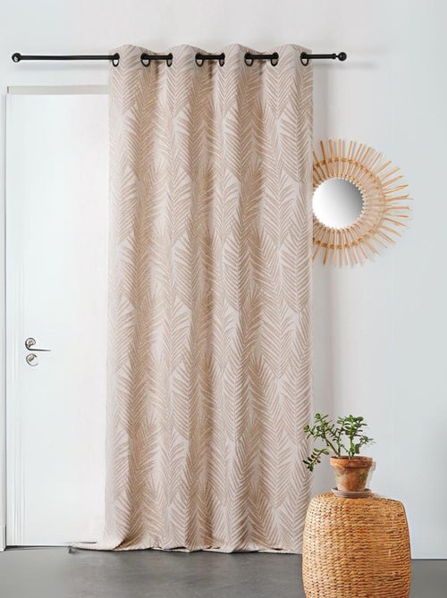 Rideau imprimé feuille de palmier - Kiabi