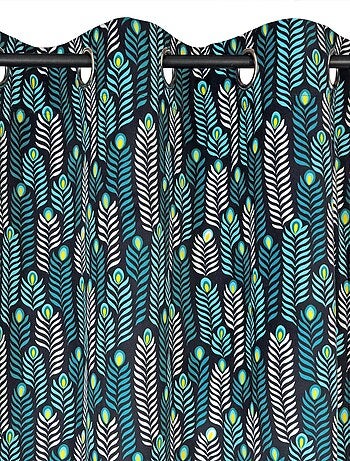 Rideau Imprimé feuilles - prêt à poser.