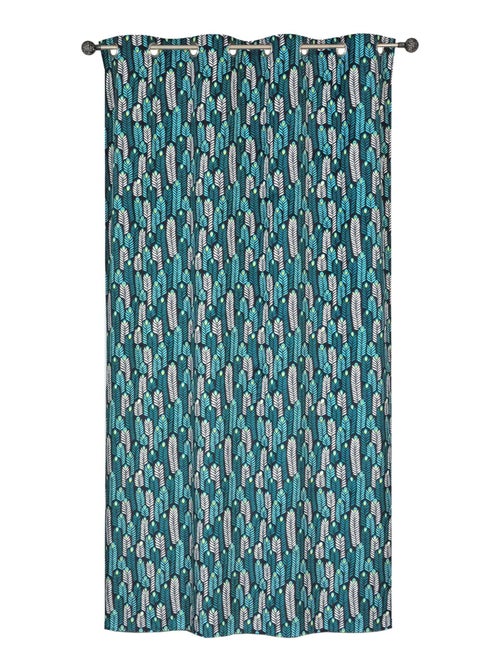 Rideau Imprimé feuilles - prêt à poser. - Kiabi