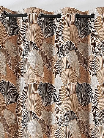 Rideau imprimé feuilles de Ginko