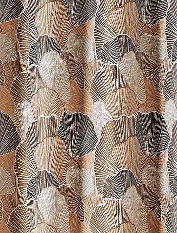 Rideau imprimé feuilles de Ginko