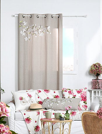 Rideau imprimé floral arbre printanier