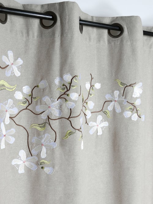 Rideau imprimé floral arbre printanier - Kiabi
