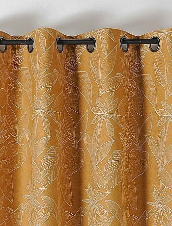 Rideau isolant épais motifs naturels